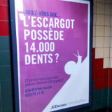 L'escargot possède 14 000 dents - Pub JCDecaux